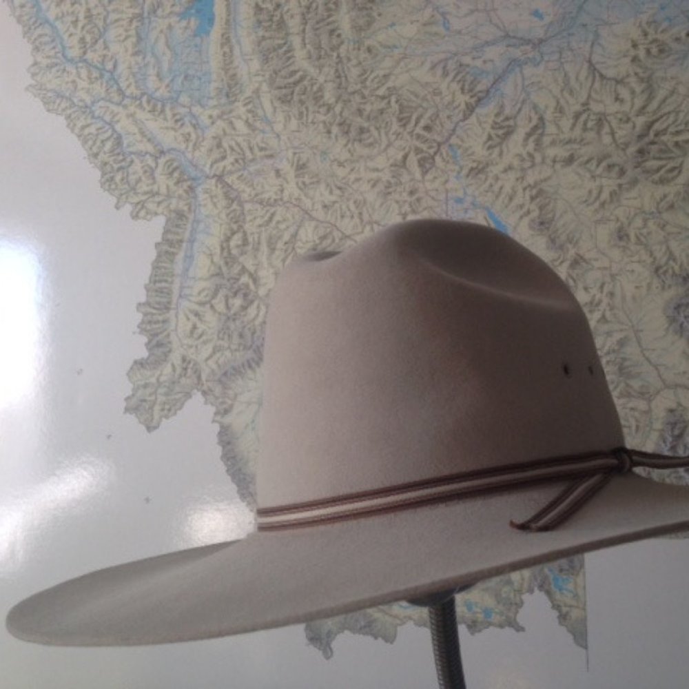 Stetson 7 1/8 4X beaver silverbelly cowboy hat 4” brim